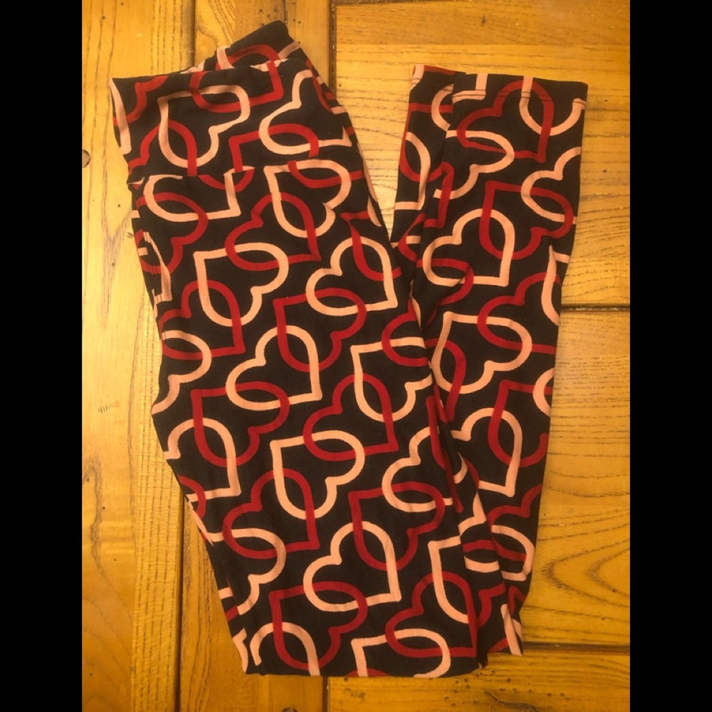 Lularoe heart leggings OS